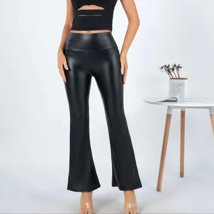 Sleek High-waist Flare Pants