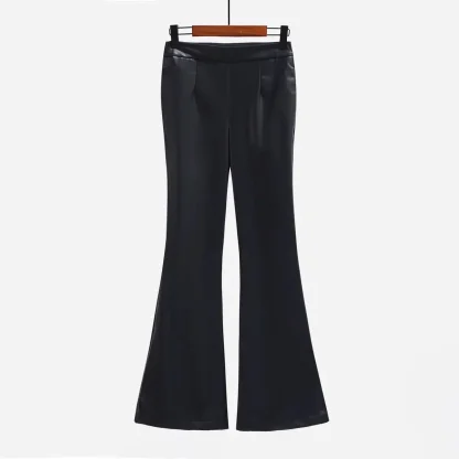 High-waist Matte Flare Pants - Image 4