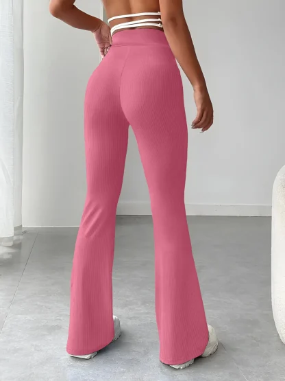 Casual Slim Fit Flare Pants - Image 2