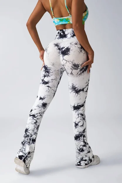 Tie Dye High-waist Flare Pants - Image 3