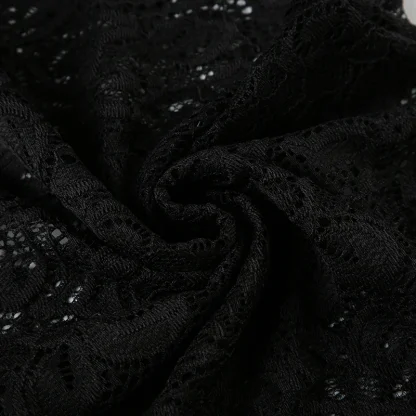 Sheer Lace Bell Flare Pants - Image 7