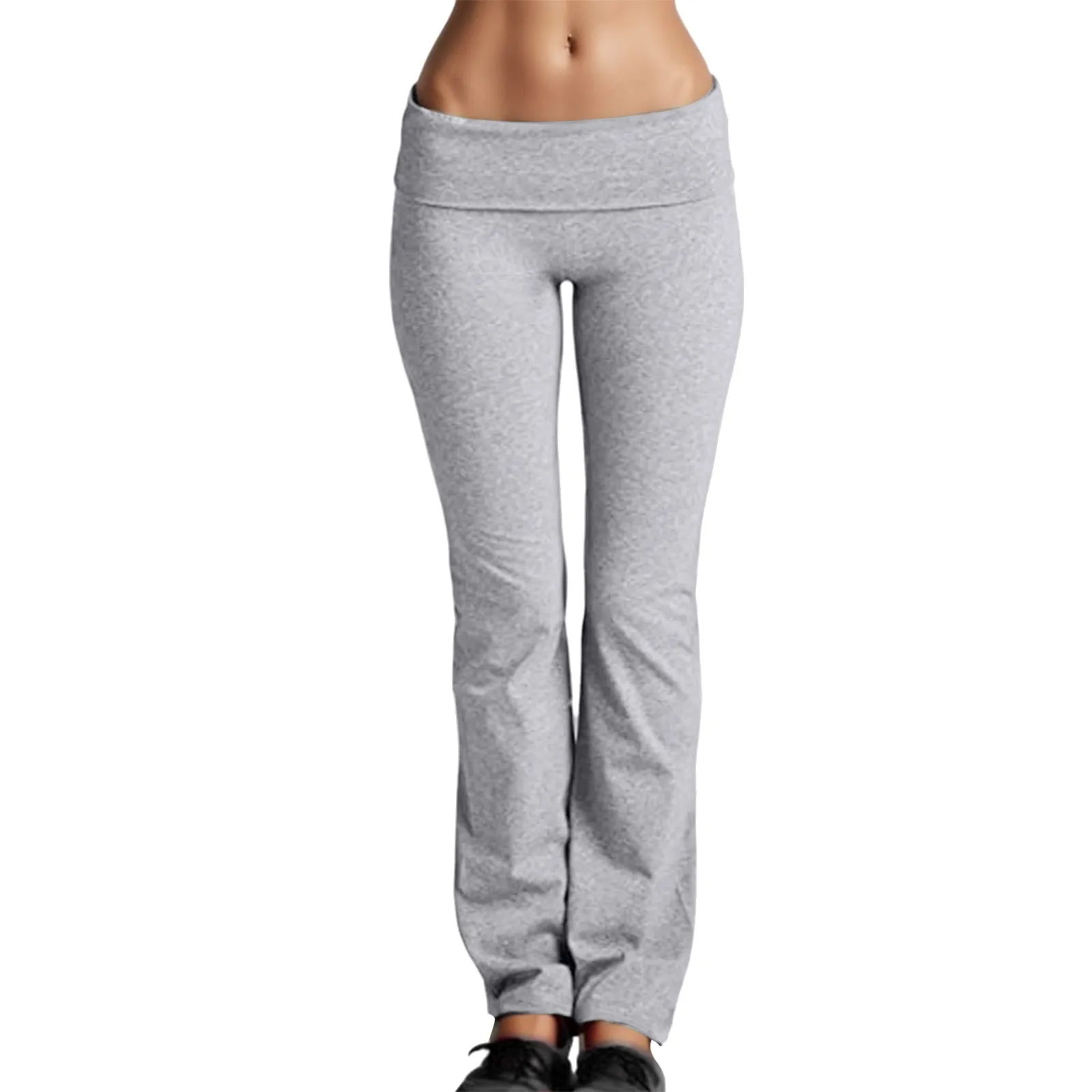 ZGJAYIWA Women's Elastic Low Waist Yoga Shorts Summer Solid Color