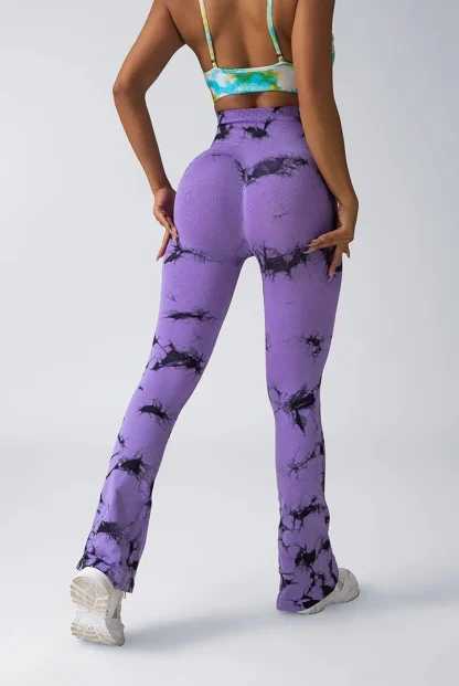 Tie Dye High-waist Flare Pants - Image 7