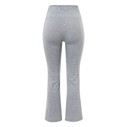 Elastic Low Waist Flare Pants - Image 4