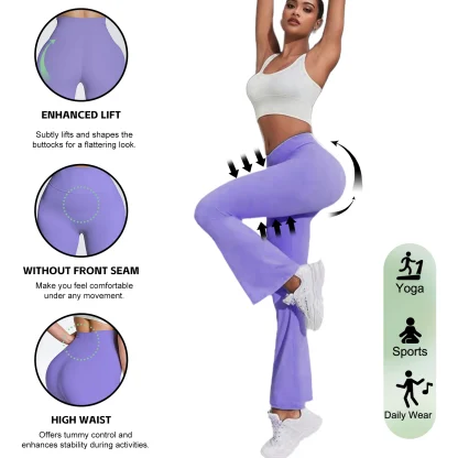 Tummy Control Flare Pants - Image 5