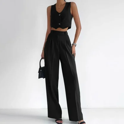 Elegant Wide Leg Flare Pants - Image 3