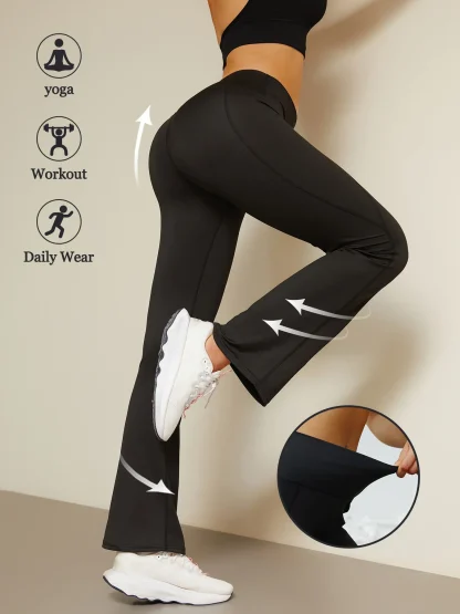 High-waist Fitness Flare Pants - Image 7