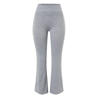 Elastic Low Waist Flare Pants - Image 3
