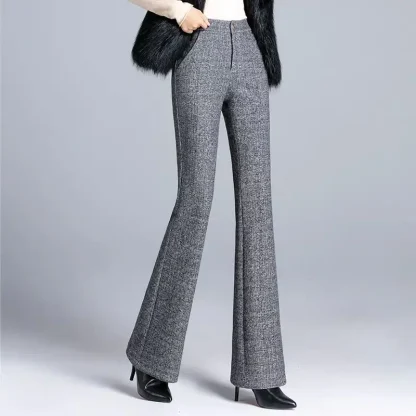 High-waist Office Flare Pants