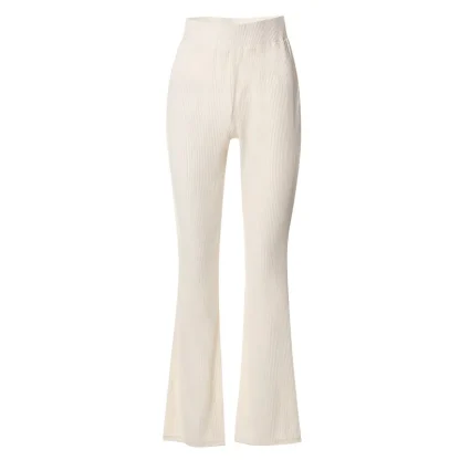 Elastic High-waist Flare Pants - Image 6