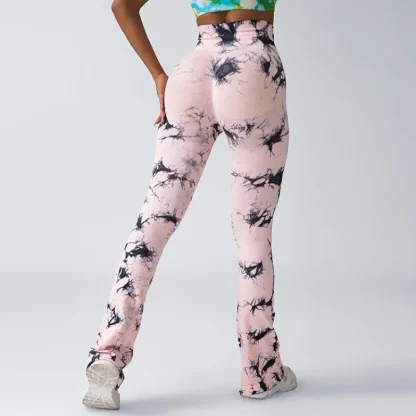 Tie Dye High-waist Flare Pants - Image 4
