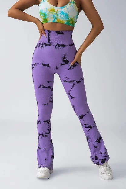 Tie Dye High-waist Flare Pants - Image 6
