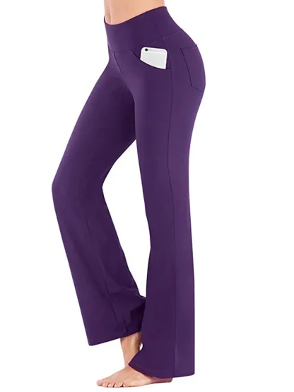 High-waist Solid Color Flare Pants - Image 4