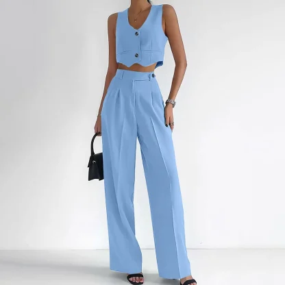 Elegant Wide Leg Flare Pants - Image 2