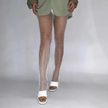 Stylish Luxury Shiny Flare Pants - Image 2