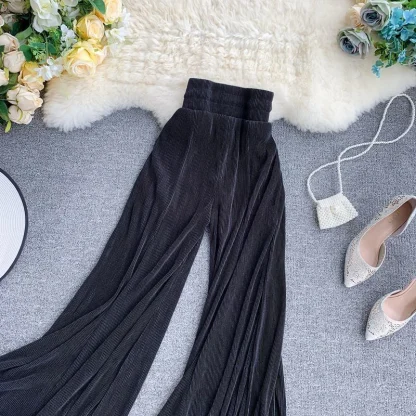 Flowy Mesh Ruffle Flare Pants - Image 6