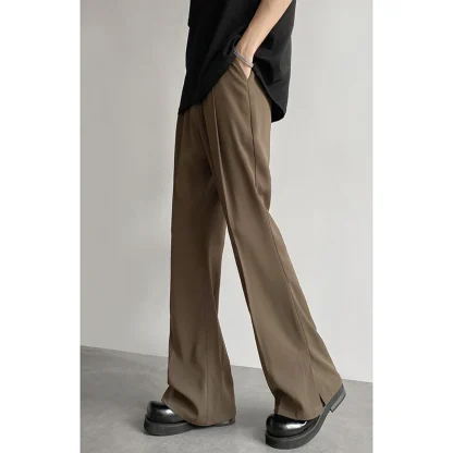 Soft Plain Color Flare Pants - Image 4