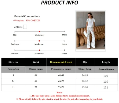 White Sheer Lace Flare Pants - Image 7