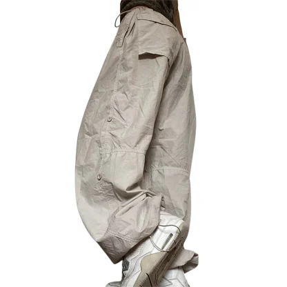 Drawstring Baggy Flare Pants - Image 2