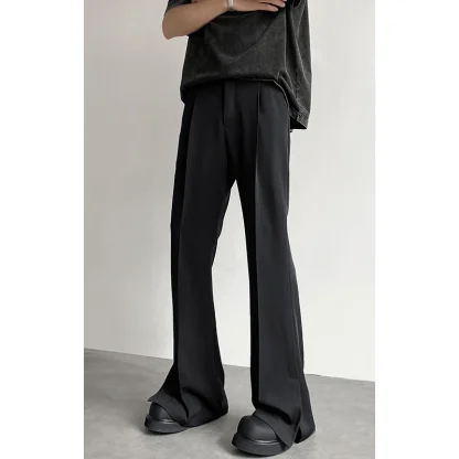 Soft Plain Color Flare Pants - Image 2