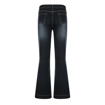 Low-waist Faded Flare Pants - Image 7