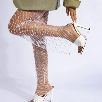 Stylish Luxury Shiny Flare Pants - Image 4